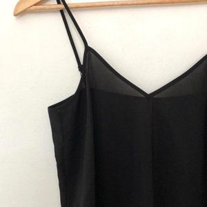Antipodium Sheer Black Slip Dress